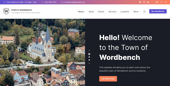 Wordbench-市政和地方政府WordPress主题