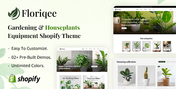 花店-室内植物和园艺Shopify主题
