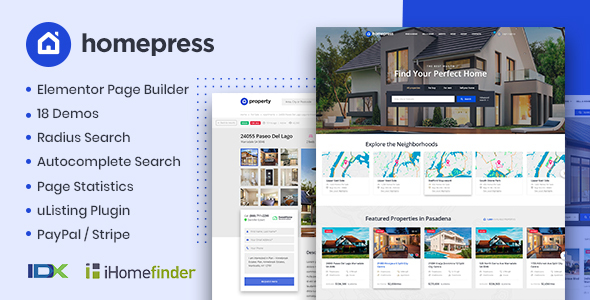 HomePress-房地产WordPress主题