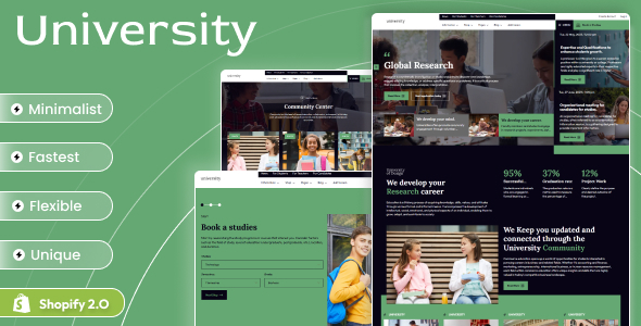 大学与教育Shopify 2.0主题