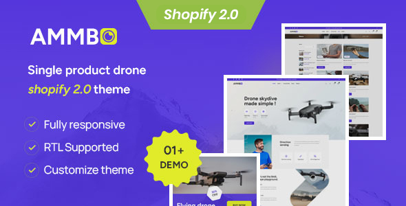 Ammbo-单品无人机商店Shopify 2.0主题
