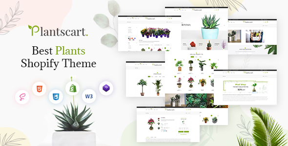 Plantscart-苗圃植物Shopify多用途响应式主题操作系统2.0
