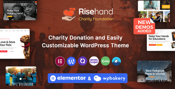 RiseHand-慈善与捐赠WordPress主题