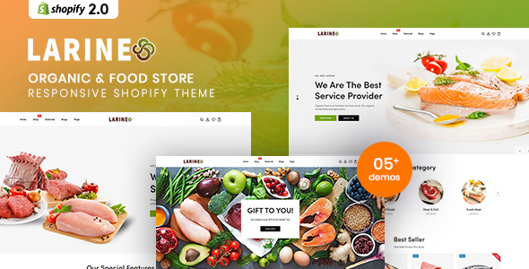 Larine-有机食品店Shopify主题