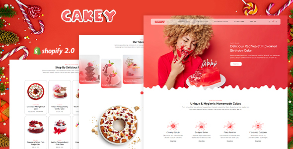 Cakey-蛋糕店Shopify商店