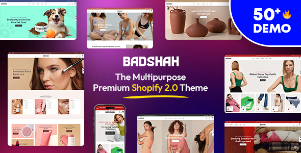 Badshah-多用途响应式Shopify主题操作系统2.0
