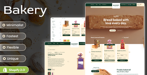 烘焙-蛋糕响应式Shopify 2.0主题
