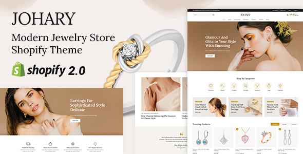 Johary-手工珠宝店Shopify 2.0响应式主题