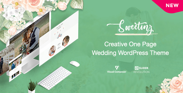 Sweetinz-创意单页婚礼WordPress主题