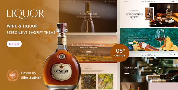 酒-葡萄酒和酒响应Shopify 2.0主题