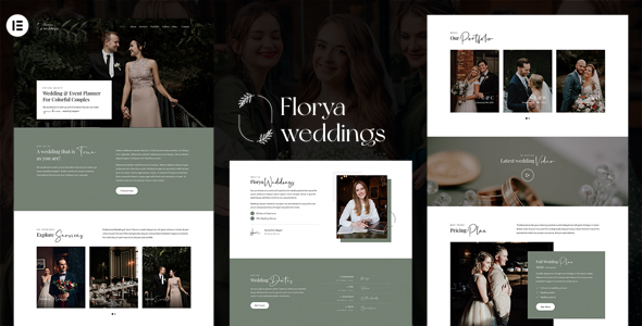 Florya-婚礼和活动策划Elementor WordPress主题