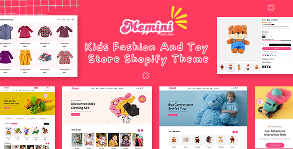 Memini–现代简约儿童时尚玩具店Shopify主题