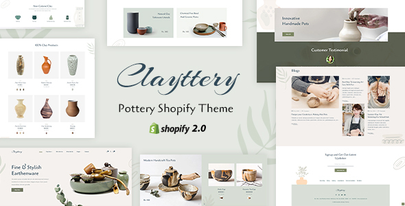 Claytery-陶瓷手工店Shopify