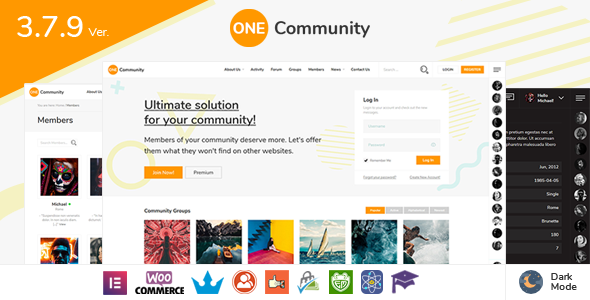 OneCommunity-BuddyPress会员主题