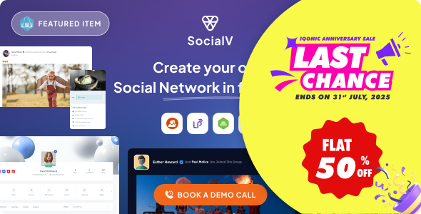 SocialV-社交网络和社区BuddyPress主题