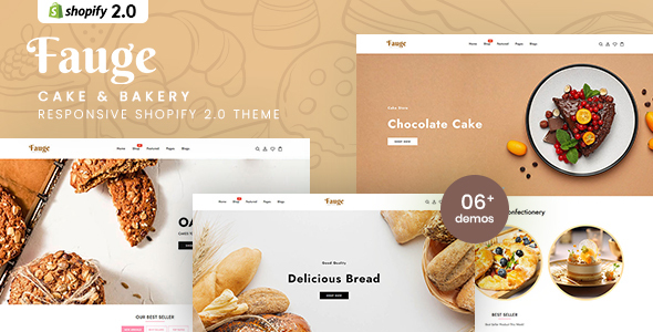 Fauge-蛋糕和面包店响应式Shopify 2.0主题
