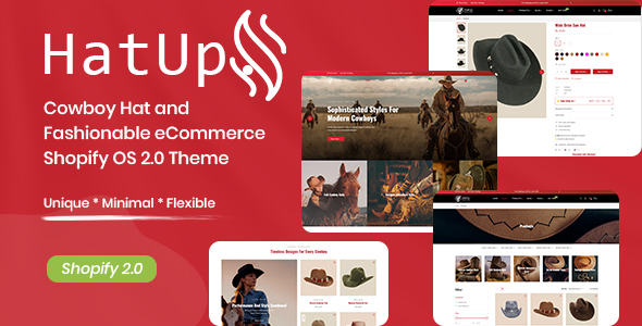 HatUp-牛仔帽和时尚电子商务Shopify OS 2.0主题
