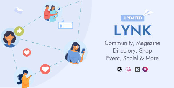 Lynk-社交网络，社区，商店供应商和列表Direcotry WordPress主题