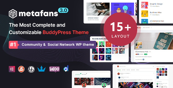 MetaFans-社区和社交网络BuddyPress主题