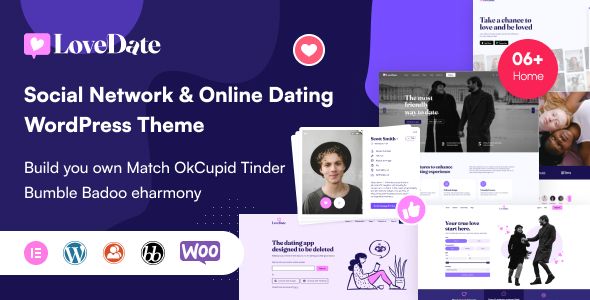 LoveDate-社交约会网络WordPress主题