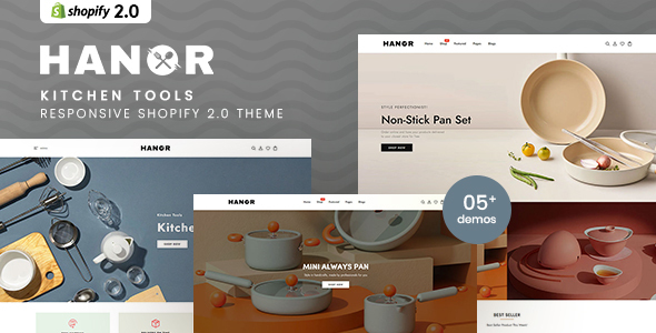 Hanor-厨房工具响应式Shopify 2.0主题