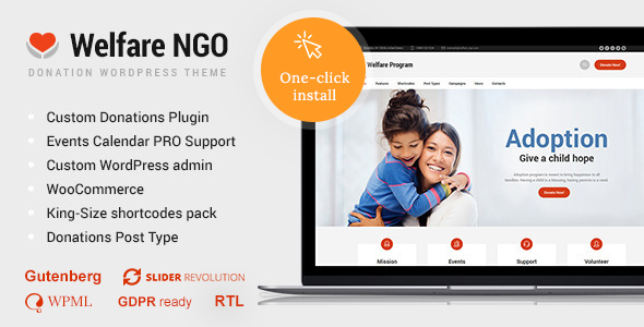 福利NGO-非营利组织慈善主题