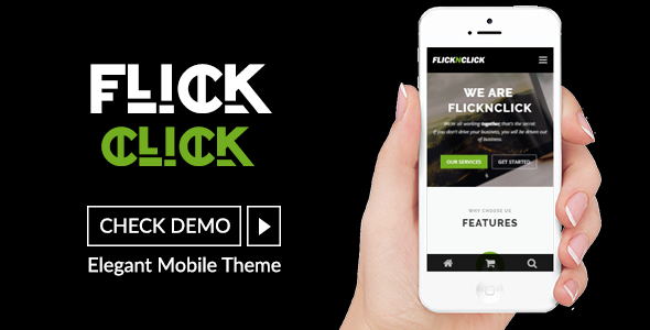 Flicknclick-响应式移动/智能手机主题