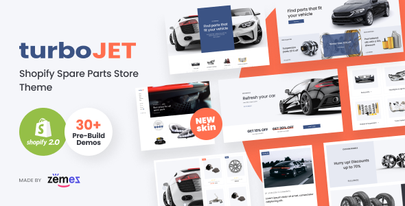 TurboJet-Shopify配件商店主题，汽车