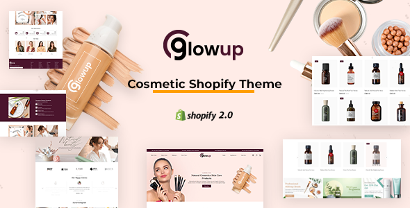 Glowup-美容商店Shopify主题