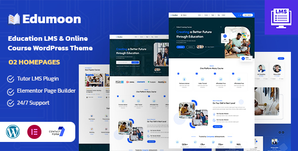 Edumoon-教育和在线课程LMS WordPress主题
