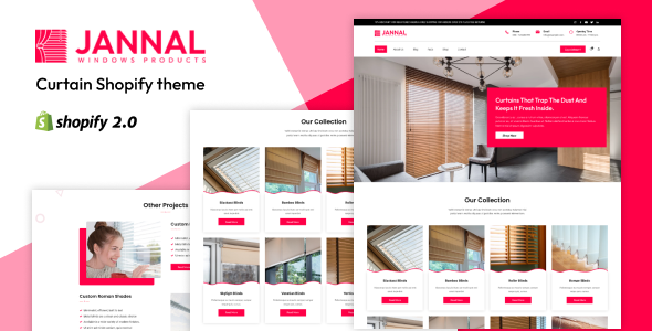 Jannal-Shopify窗户、窗帘和百叶窗商店