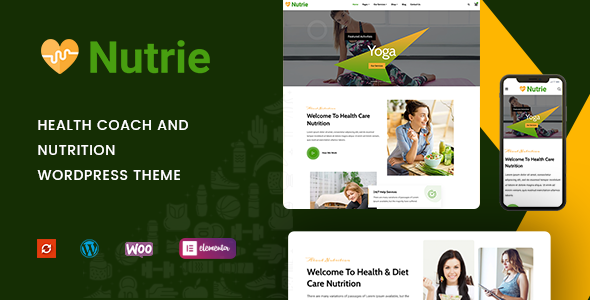 Nutrie-健康教练和营养WordPress主题