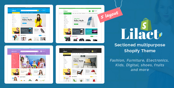 Lilac-拖放式时尚商店Shopify主题