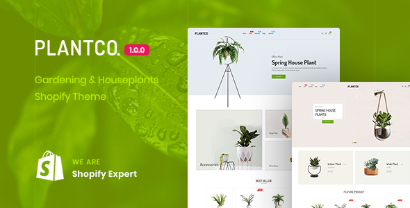 PLANTCO-园艺和室内植物Shopify主题