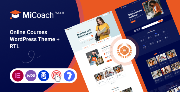MiCoach-在线课程WordPress主题+RTL