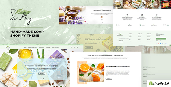 Sudsy-手工制作的Shopify主题