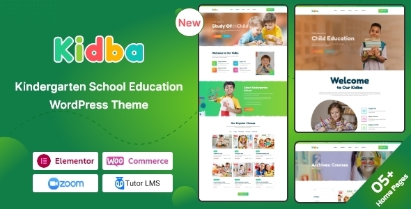 学校教育WordPress主题|教育|学校教育-Kidba