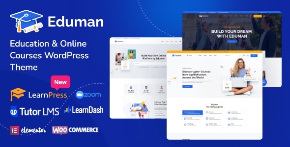 Eduman–教育和在线课程WordPress主题+RTL