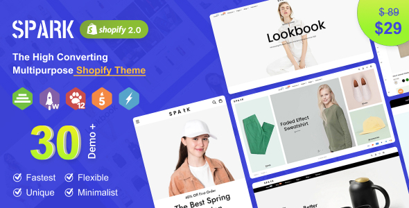 Spark-多用途、极简和现代Shopify主题OS 2.0-RTL支持