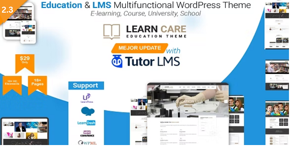 LearnCare教育WordPress主题