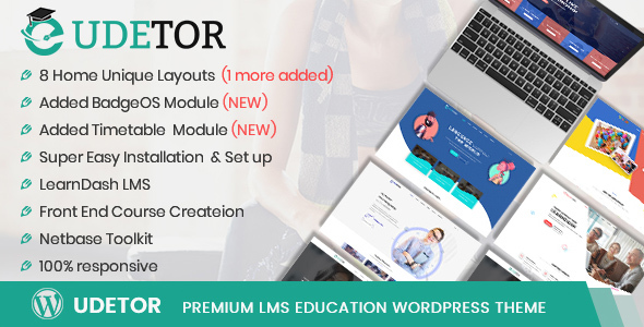 Udetor-LMS教育WordPress主题