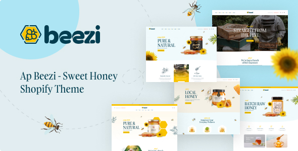 Ap Beezi-蜂蜜和有机食品Shopify主题