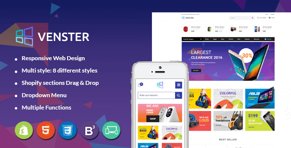 Venster-计算机商店分段响应式Shopify主题