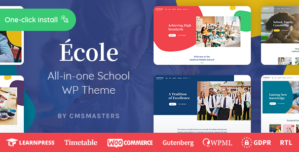 Ecole-教育与学校WordPress主题