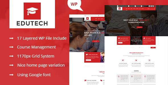 Edutech-教育WordPress主题
