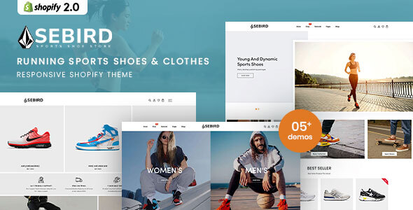 Sebird-运动鞋响应式Shopify主题