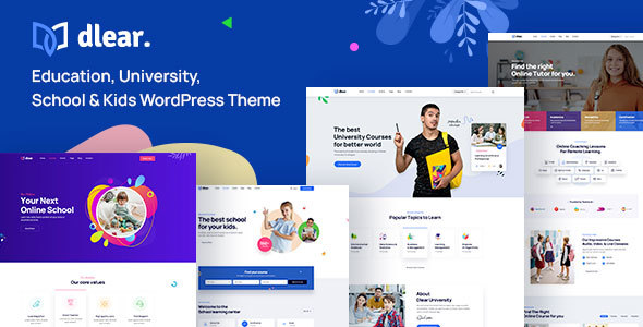 Dlear-教育、大学和学校WordPress主题