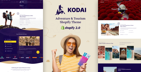 Kodai-冒险之旅，旅行Shopify主题
