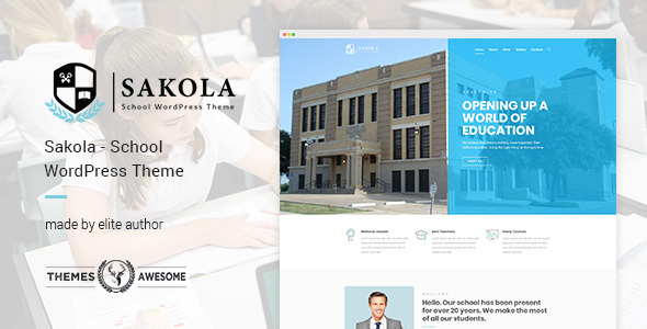 Sakola |学校WordPress主题