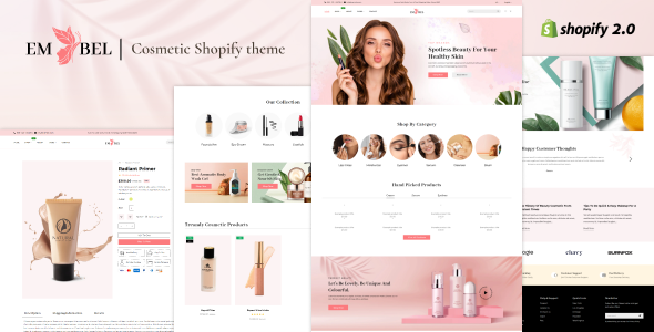 Embel-美容店、化妆品店Shopify主题